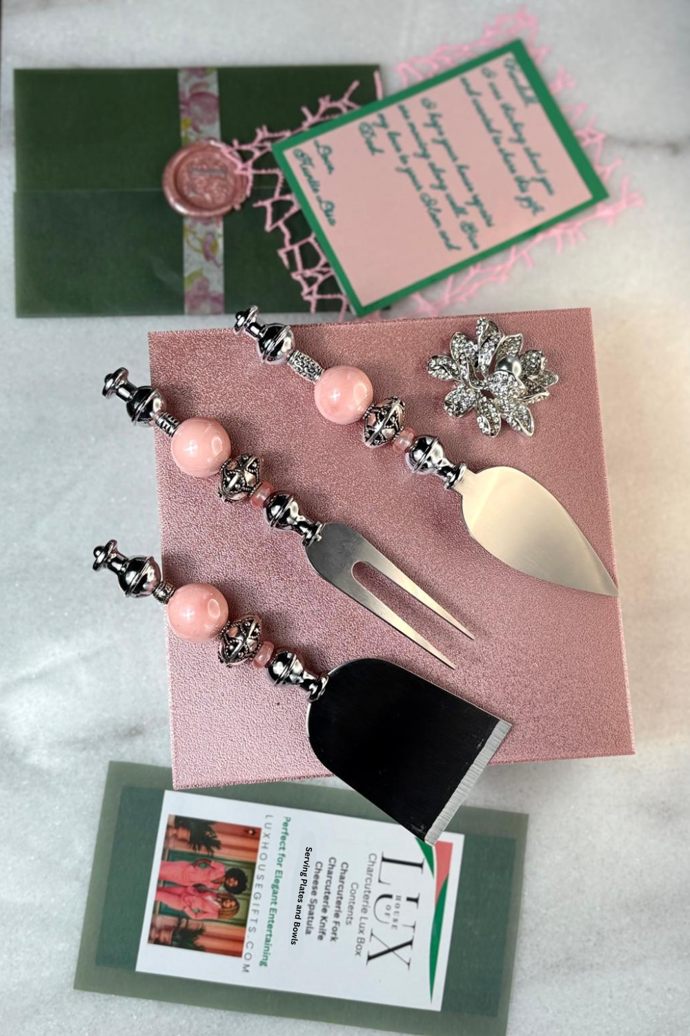 The Pink & Green Luxury Charcuterie Gift Set