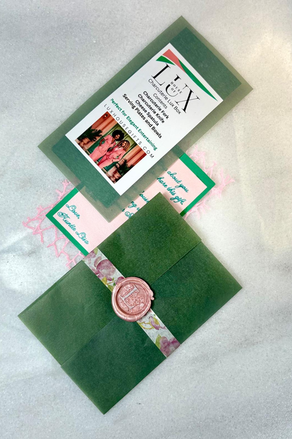The Pink & Green Luxury Charcuterie Gift Set