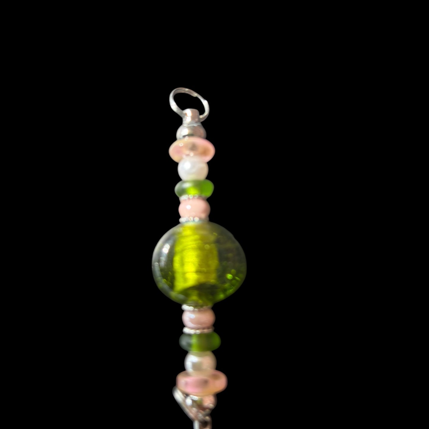 Handmade Pink and Green Keychain AKA Inspired