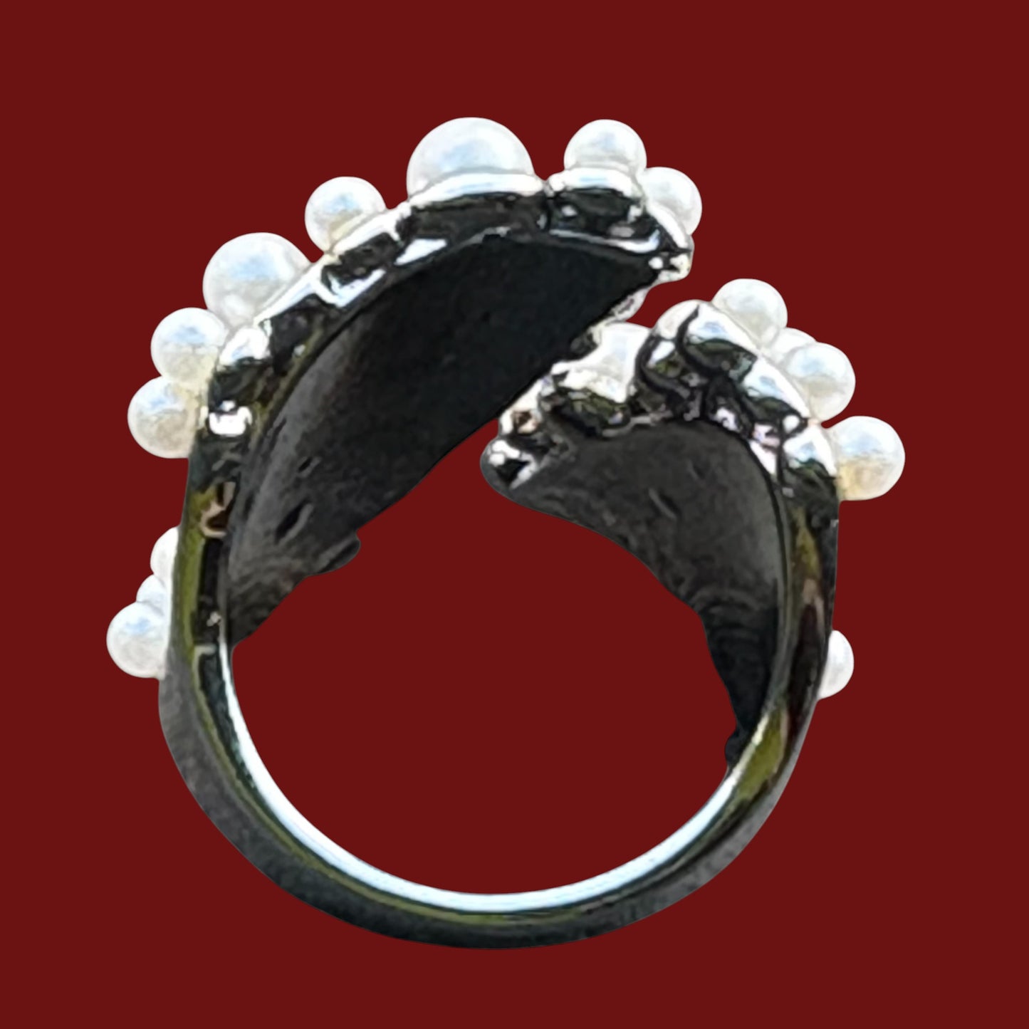 Adjustable Pearl Ring