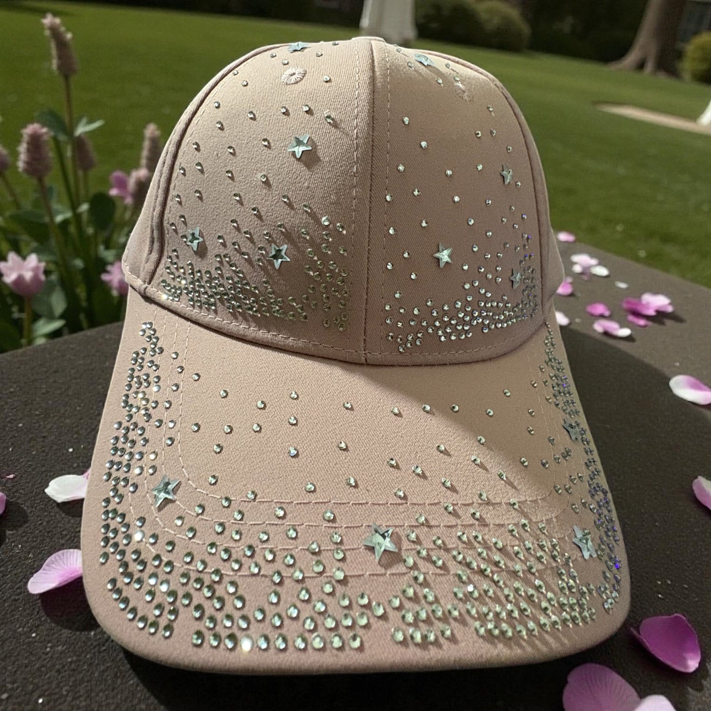 Pink Rhinestone Baseball Cap