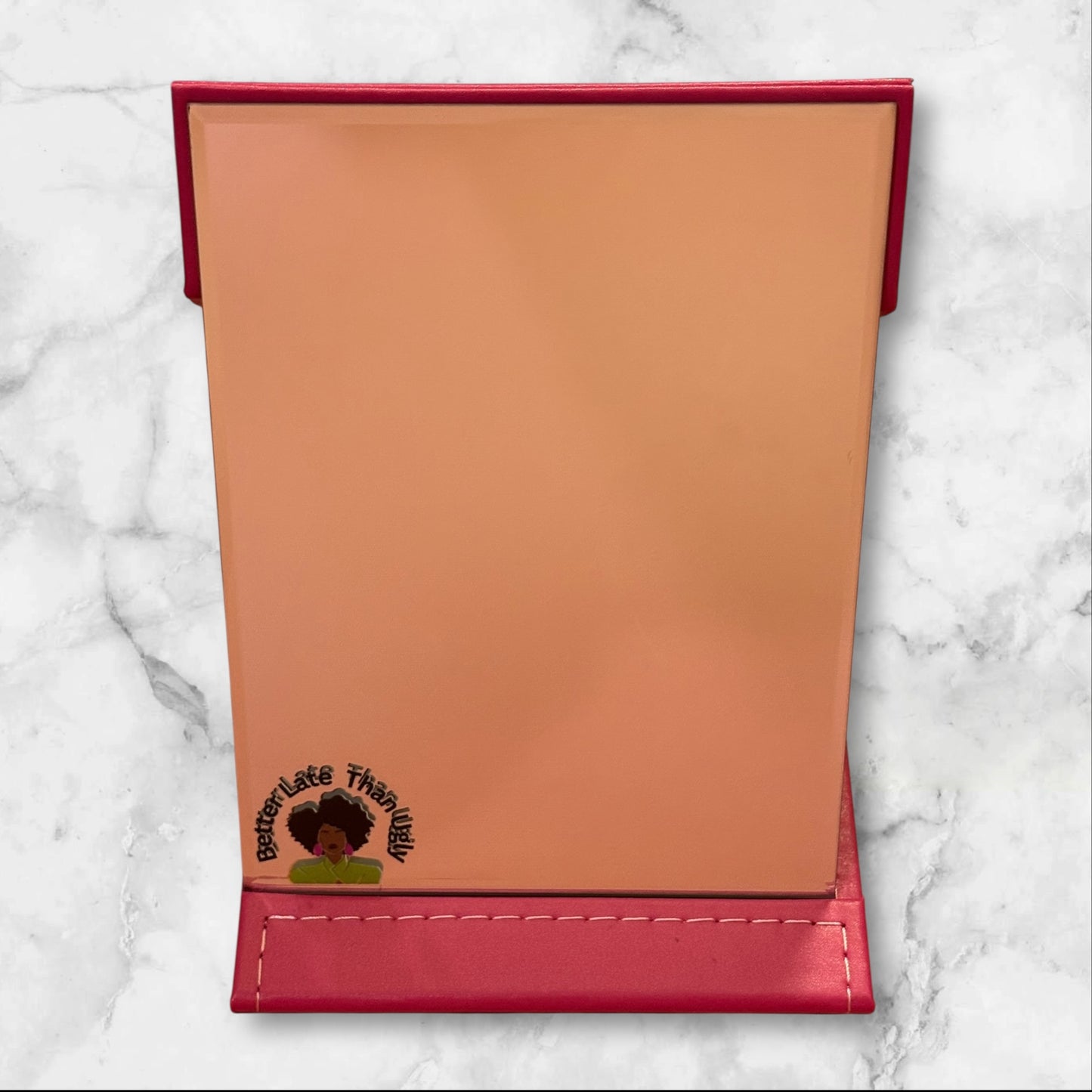 Pink and Green Foldable Mirror