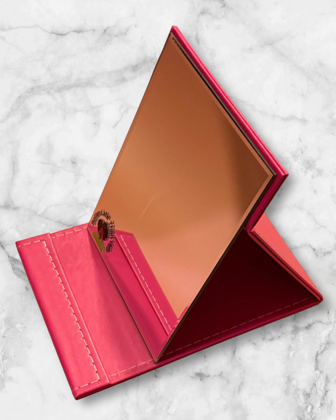 Pink and Green Foldable Mirror