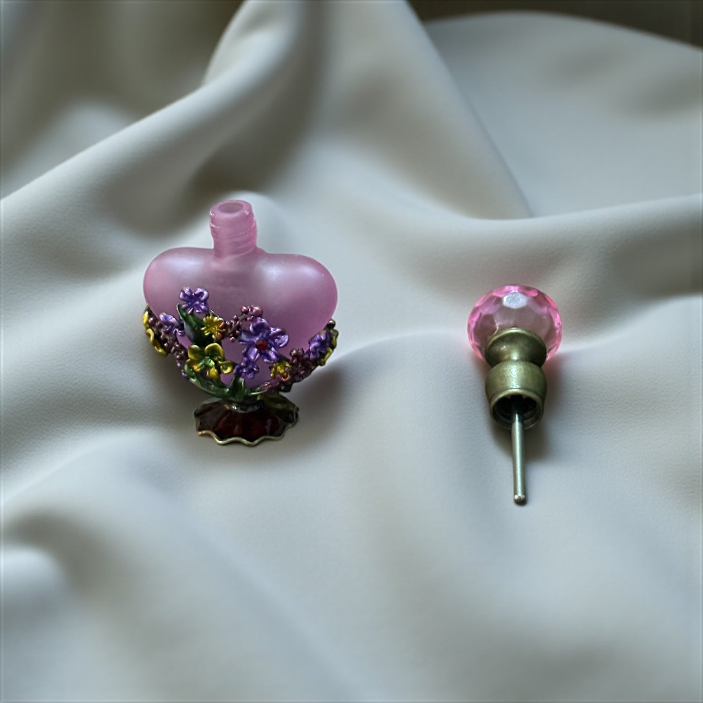 Beautiful lavender perfume bottle