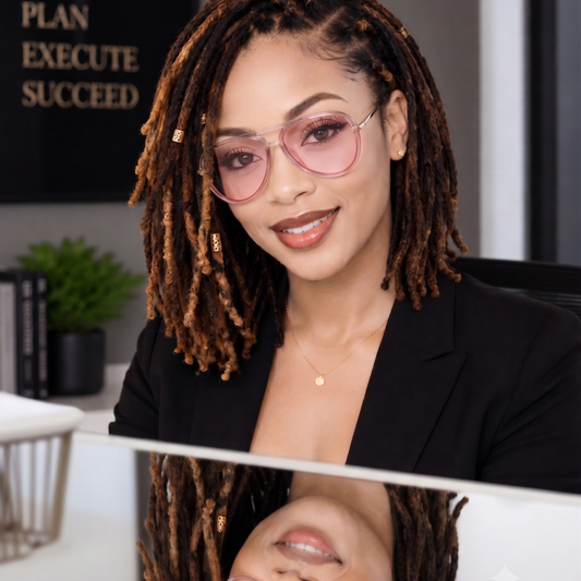 Pink Aviator Sunglasses