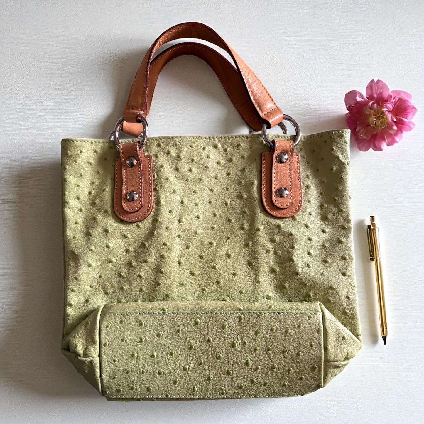 Genuine Leather Green Purse