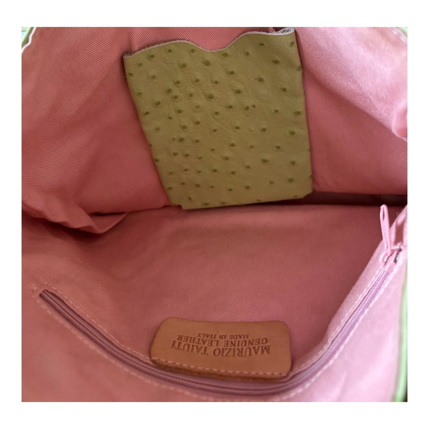 Genuine Leather Green Purse