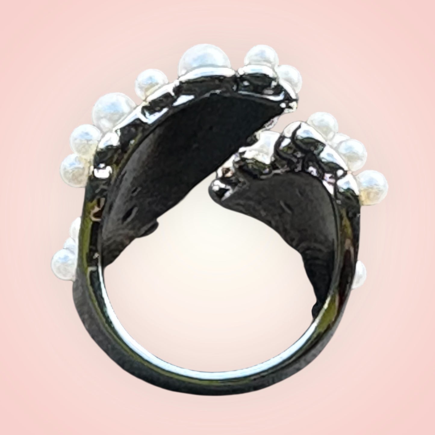 Adjustable Pearl Ring