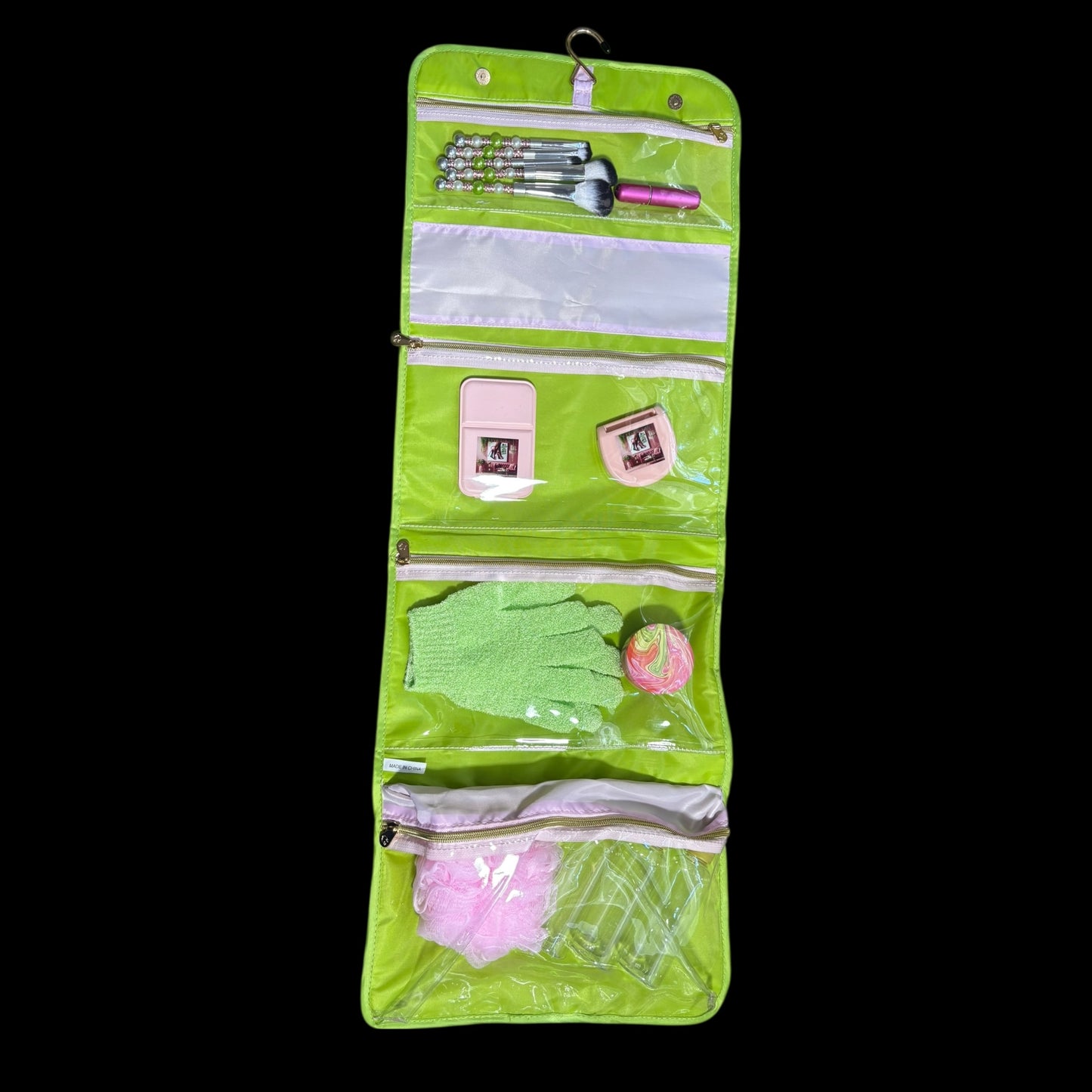 The Elaine: Pink & Green Toiletry Gift Set