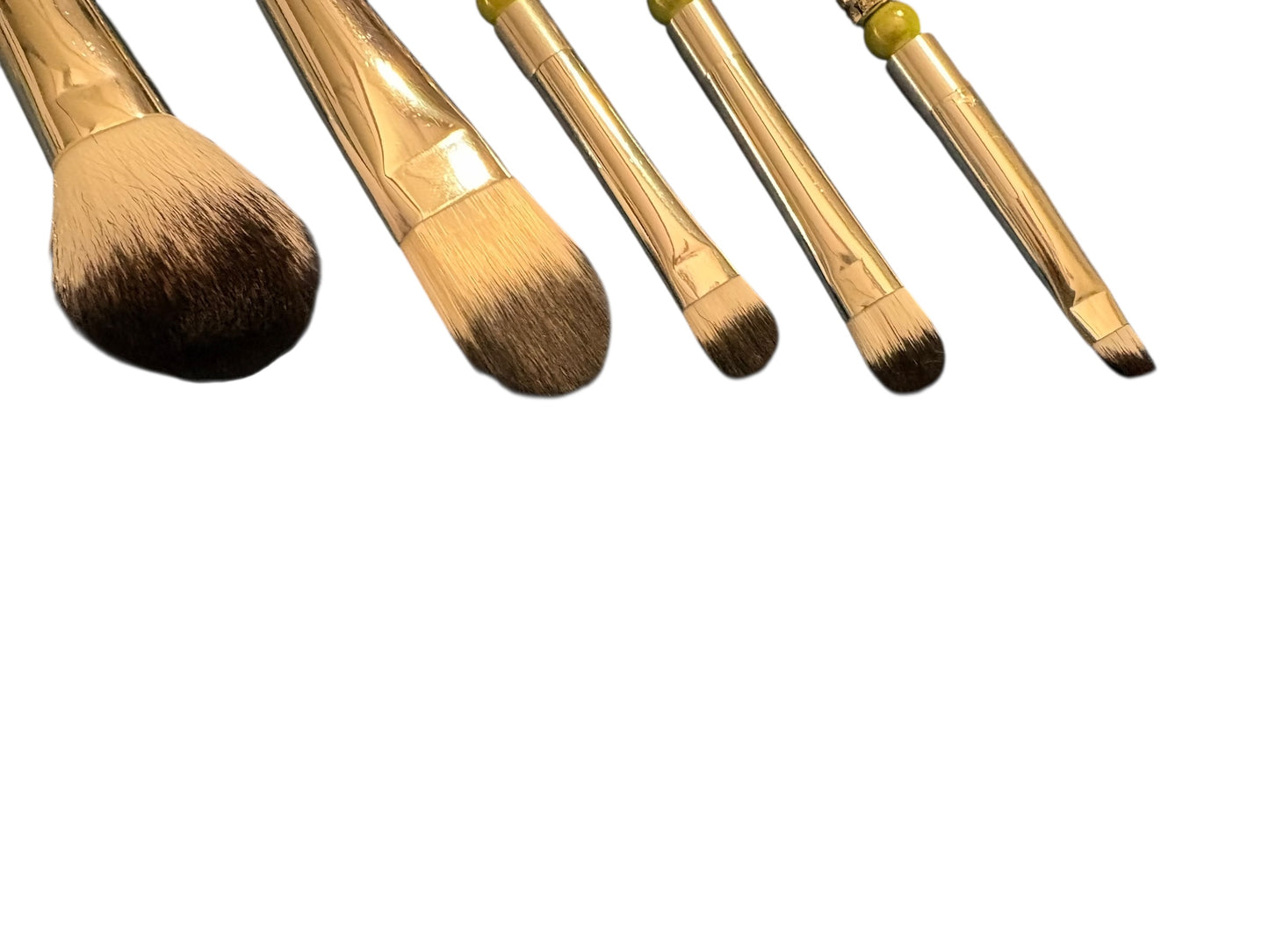 Handmade Jeweled Make Up Bag and Brushes Set