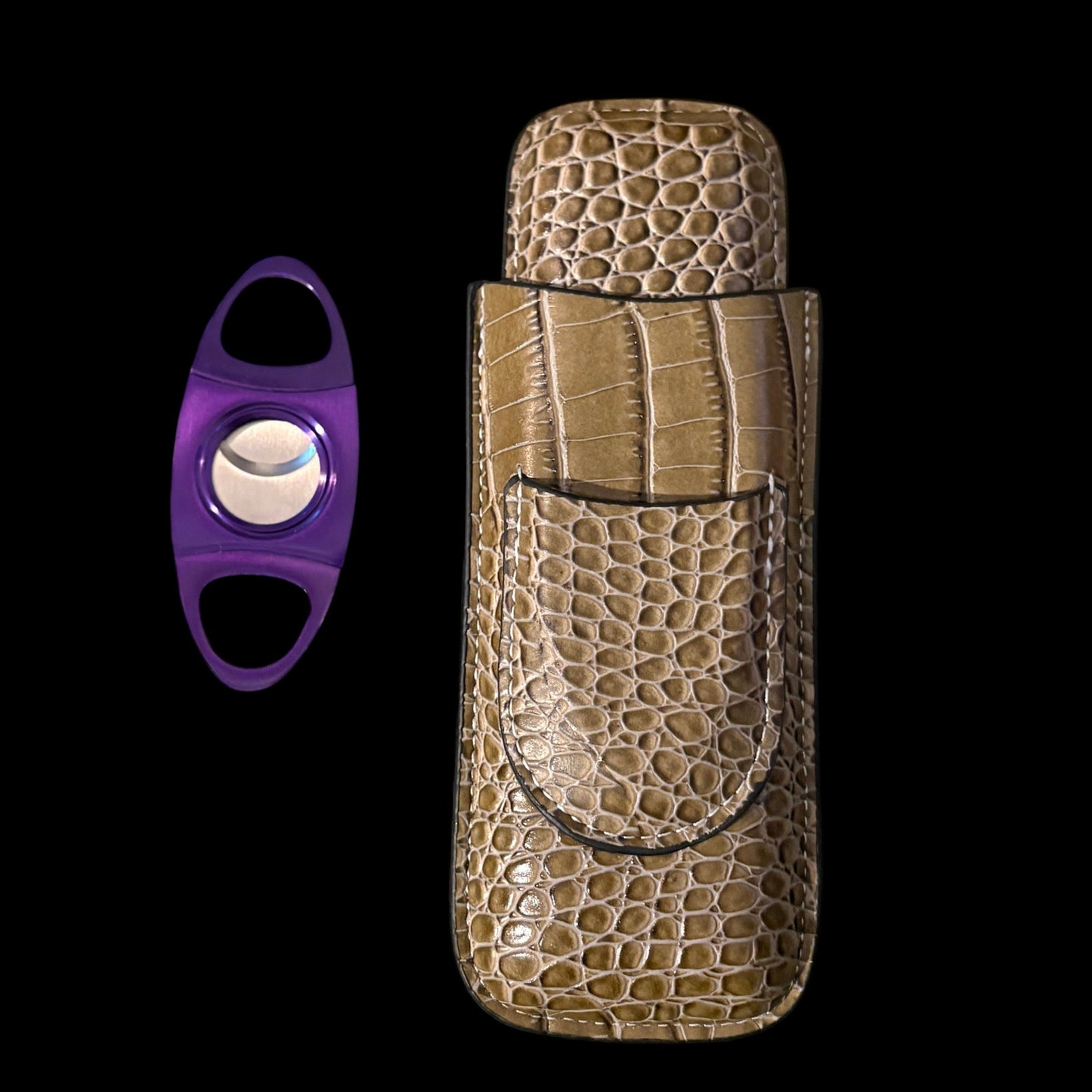 The Grand Omega: Purple and Gold Men's Gift Set Golf Cigar Father's Day