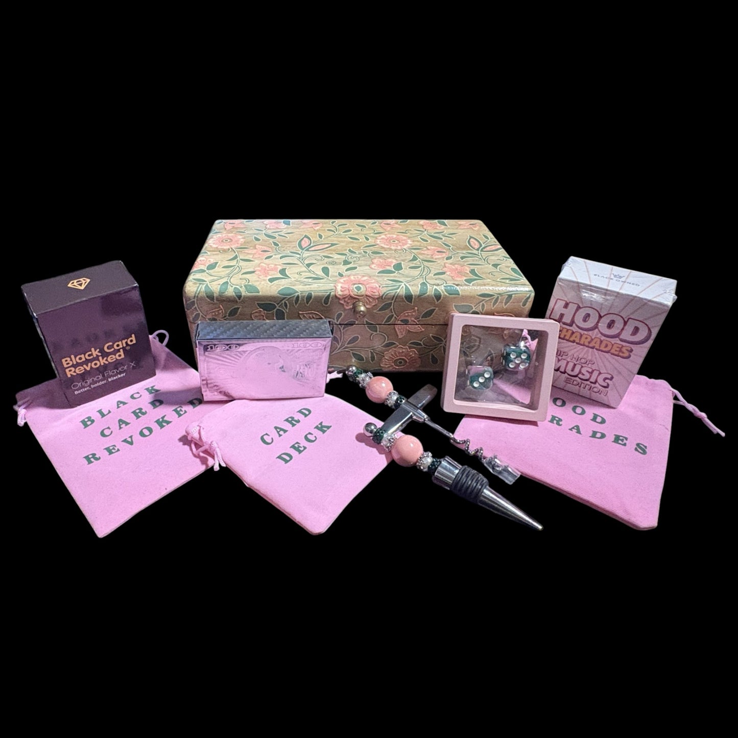 Pink and Green in Las Vegas Game Night Luxury Box - One of a kind