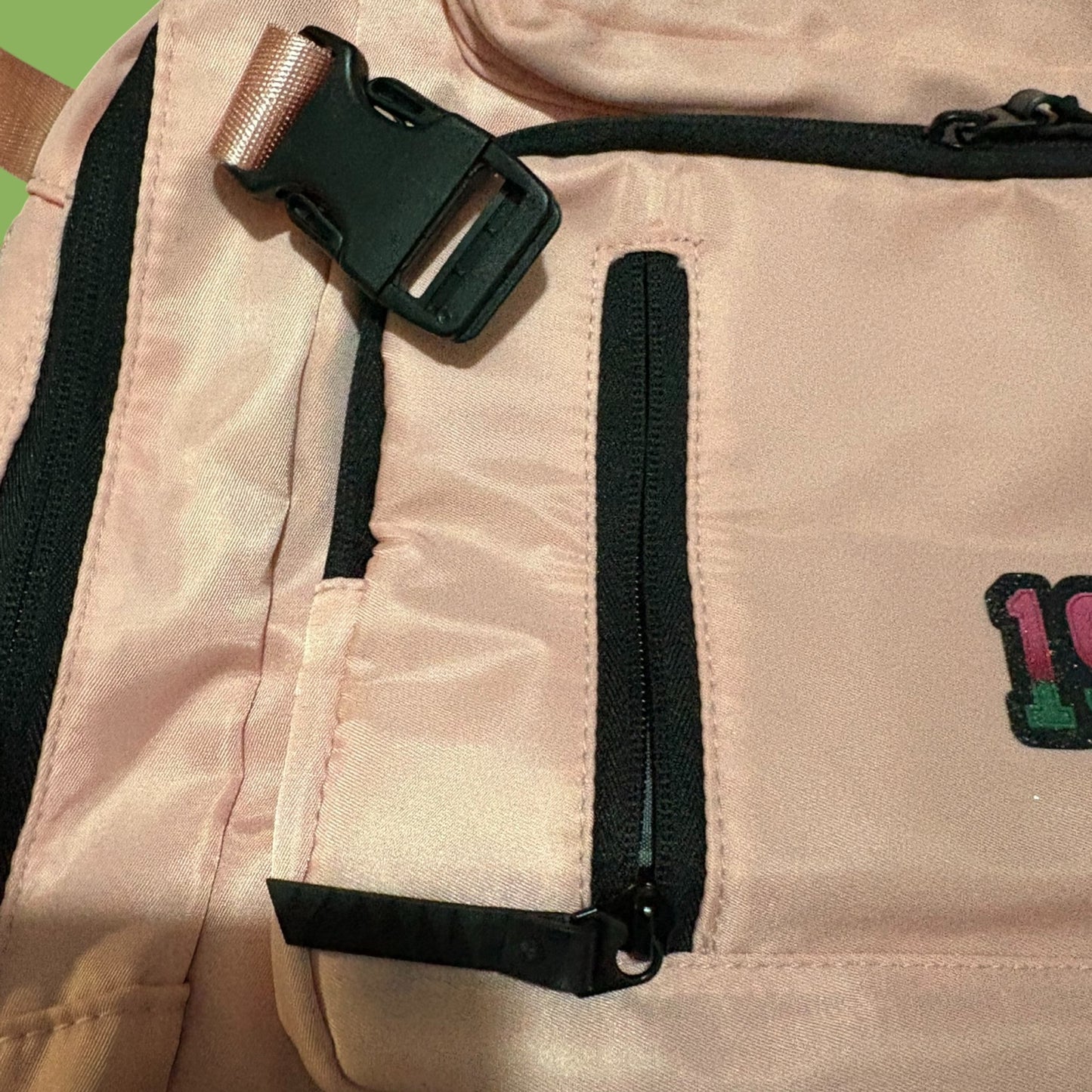 Pink Travel Backpack with 1908