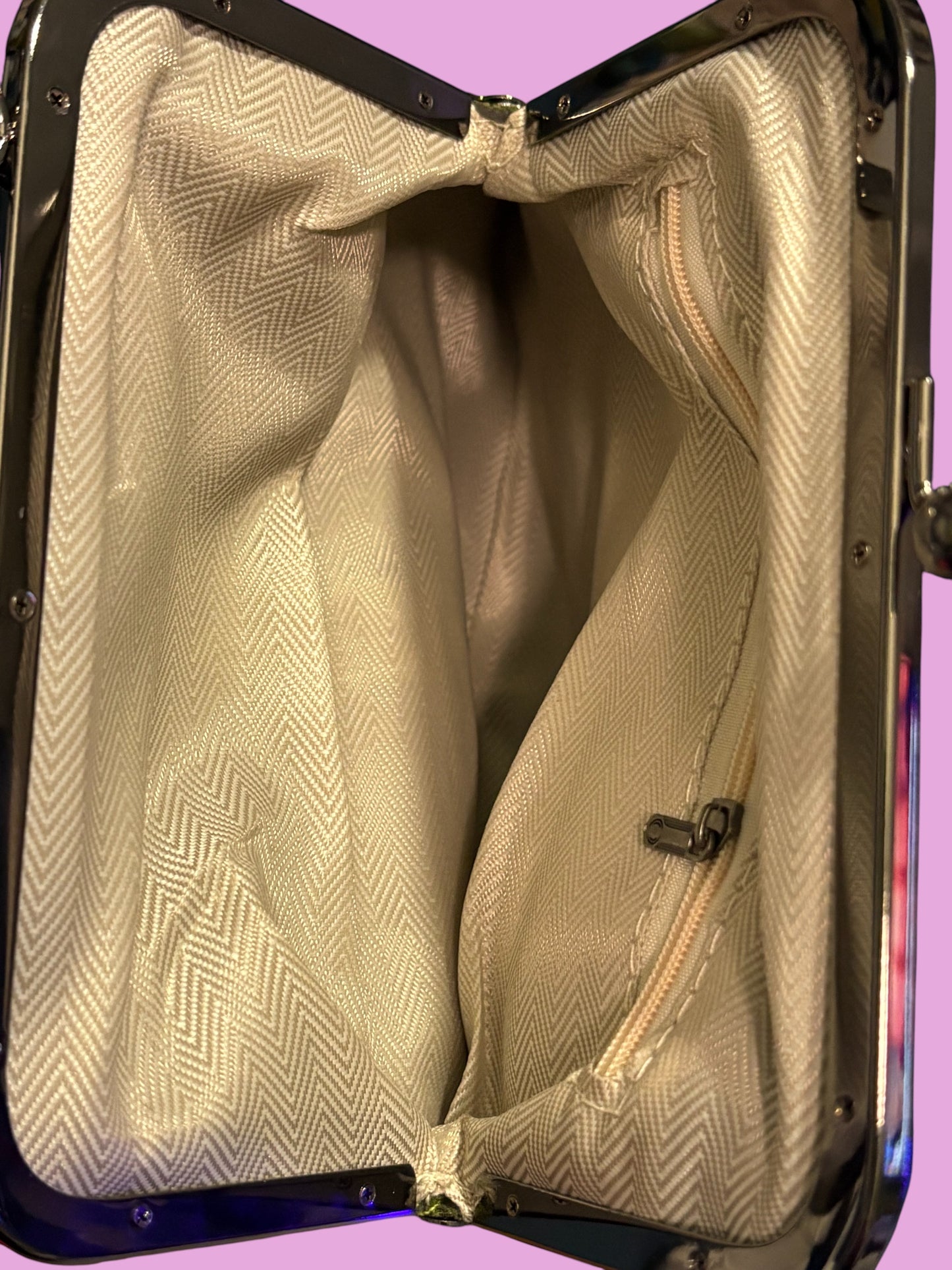 Soft Green Purse with Interchangeable Handle and Strap