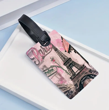 Paris Eiffel Tower Pattern Luggage ID Tag