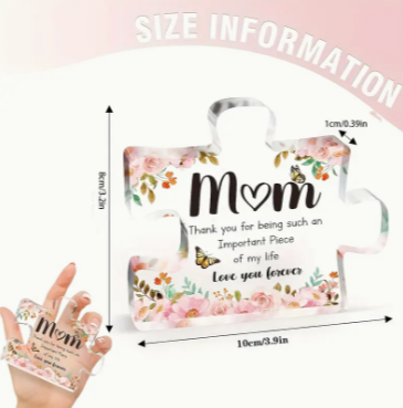 Mom Acrylic Puzzle Accent