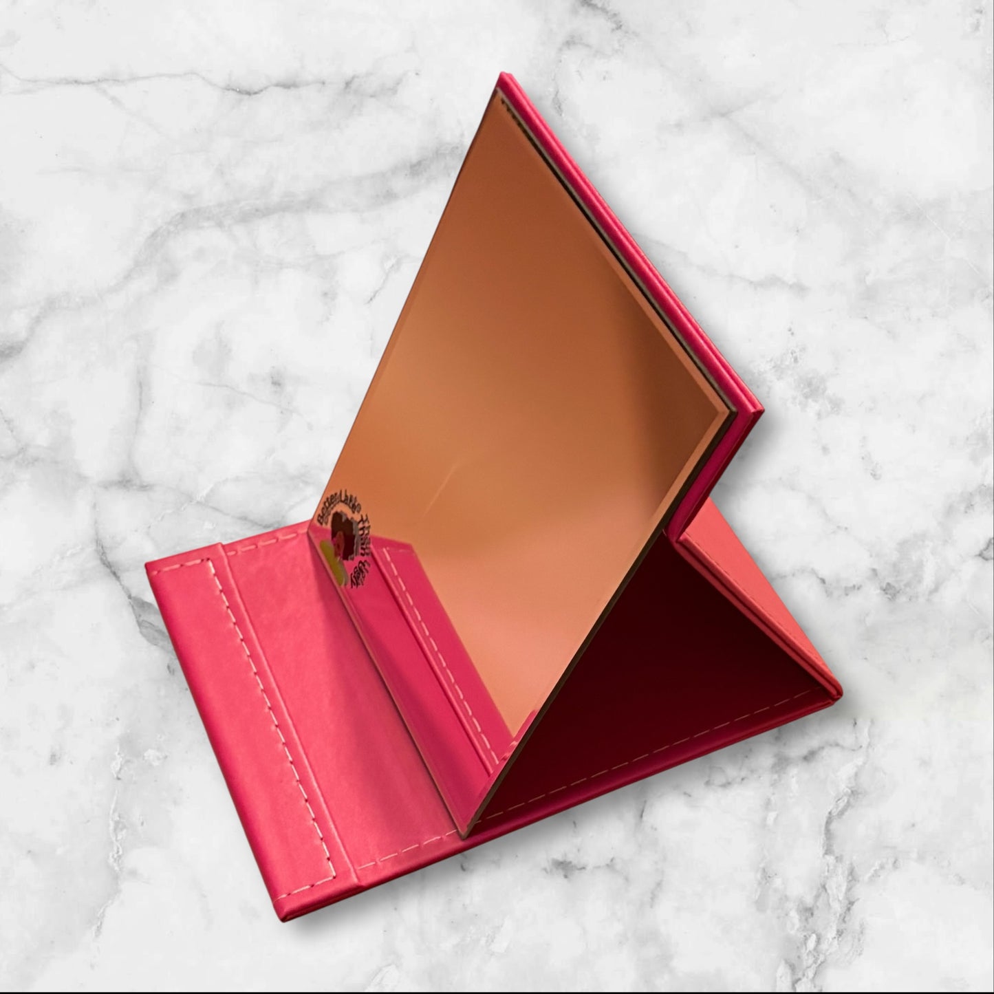 "Better Late than Ugly" 6 x 9 Mirror (Pink & Green)