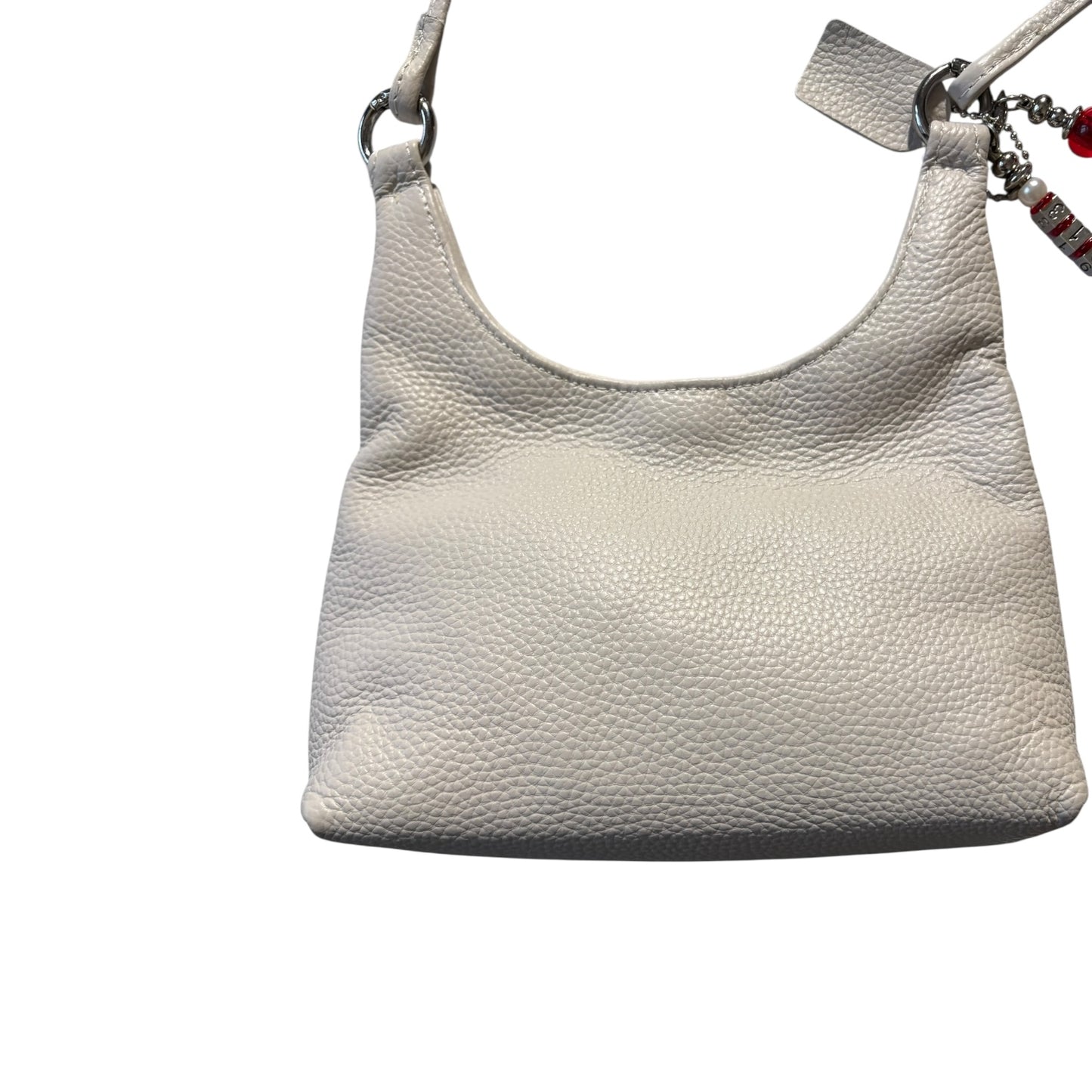 Crimson and Cream Luxurious Leather Purse Handbag