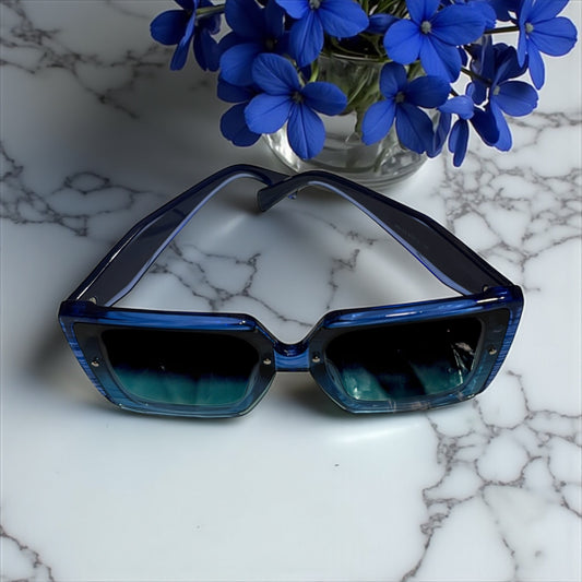 Blue Square Sunglasses