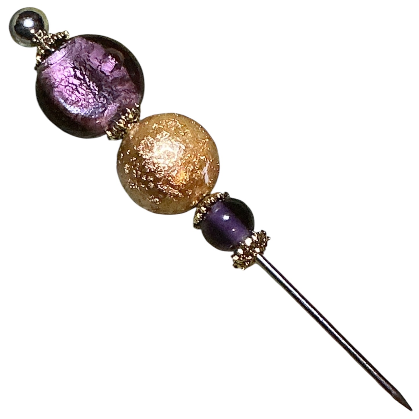 His Majesty Purple and Gold LUX Designer Collection Cigar Pokers Collection - Beaded Cigar Pick (Copy)