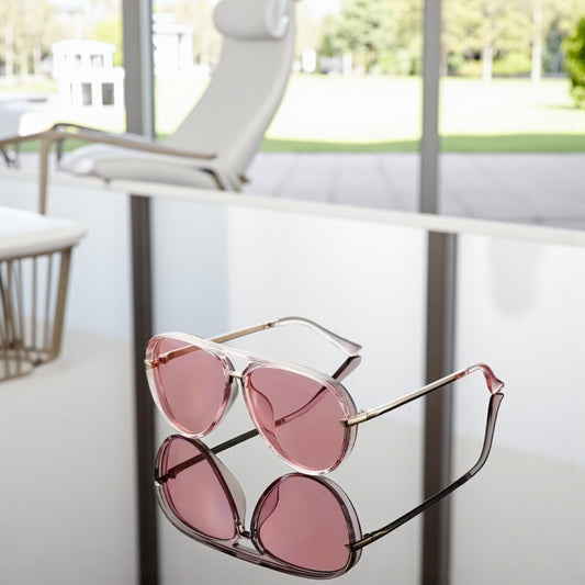 Pink Aviator Sunglasses