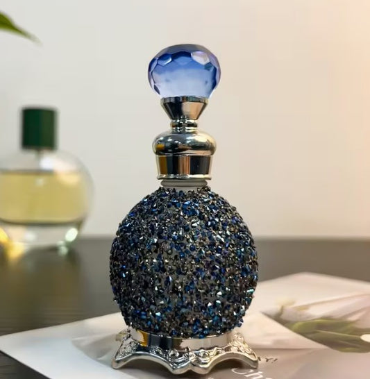 Beautiful Vintage Blue Perfume Bottle