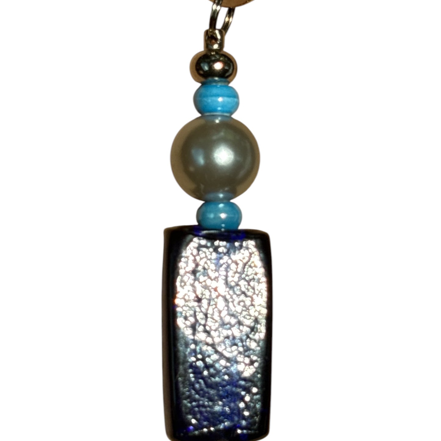 Ocean Blue Elegance Jeweled Keychain & Bag Charm