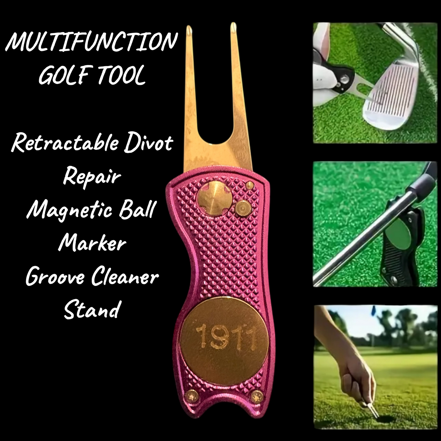 1911 Purple and Gold Golf Enthusiast Set