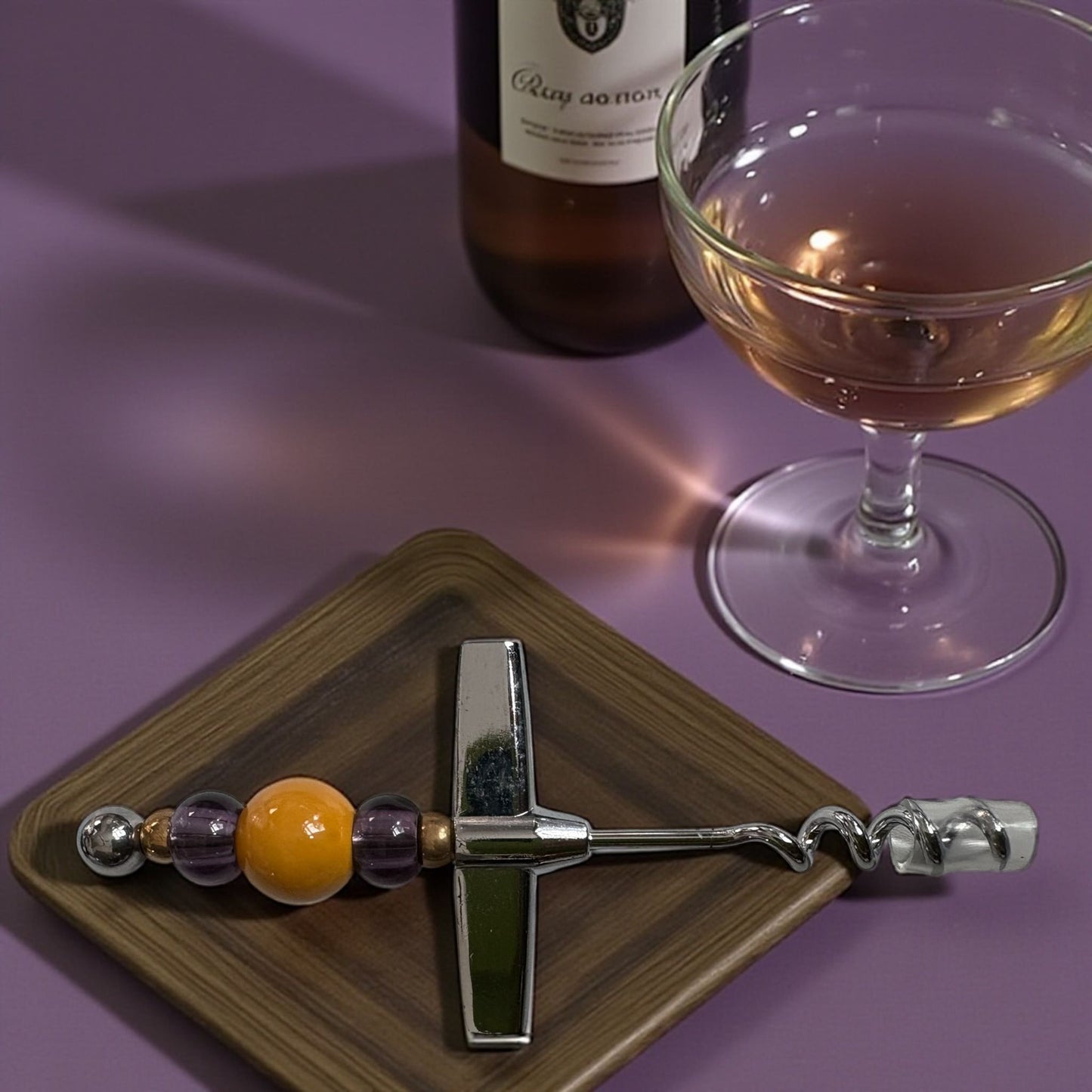 The Purple and Gold Luxury Wine Opener