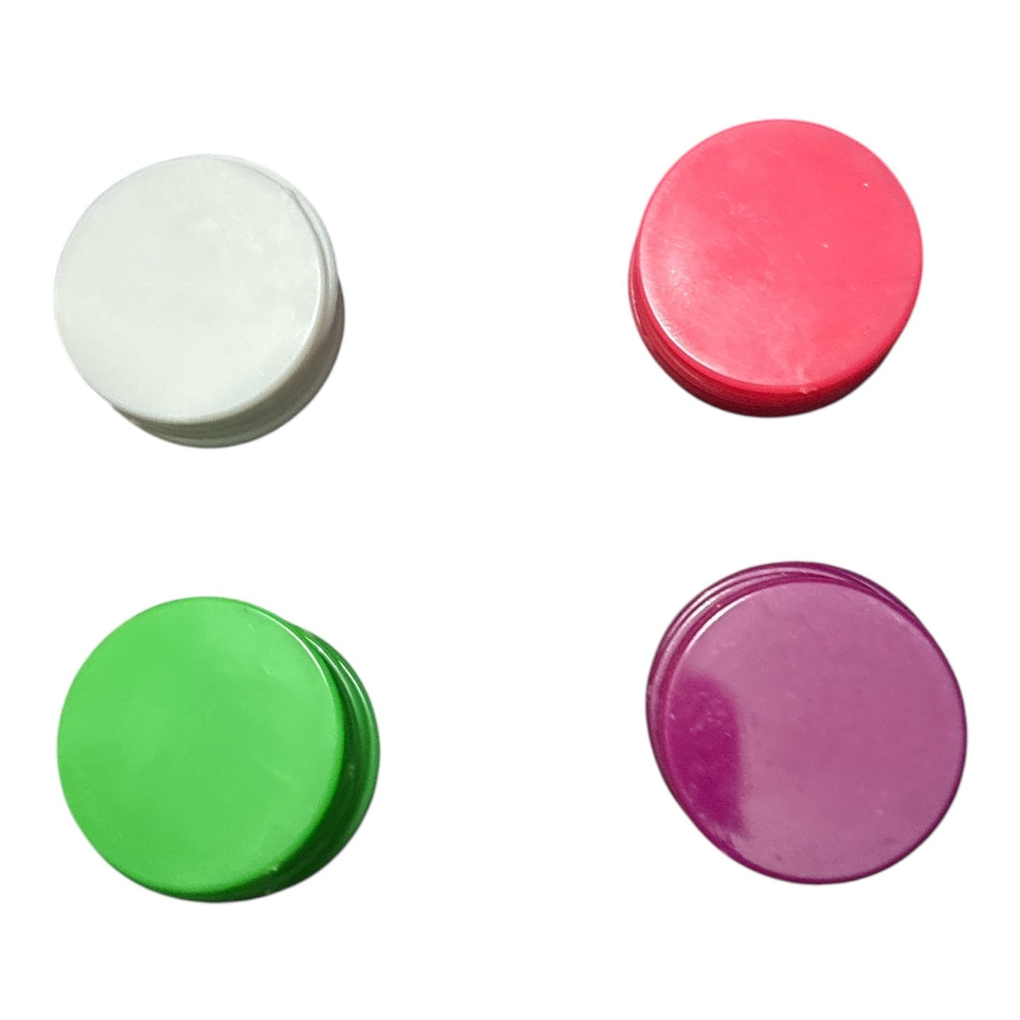 House of Lux Gifts game night chips in white, pink, green, and magenta for luxury card game sets.