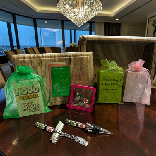 Premium Marble Pink and Green in Las Vegas Game Night Luxury Box