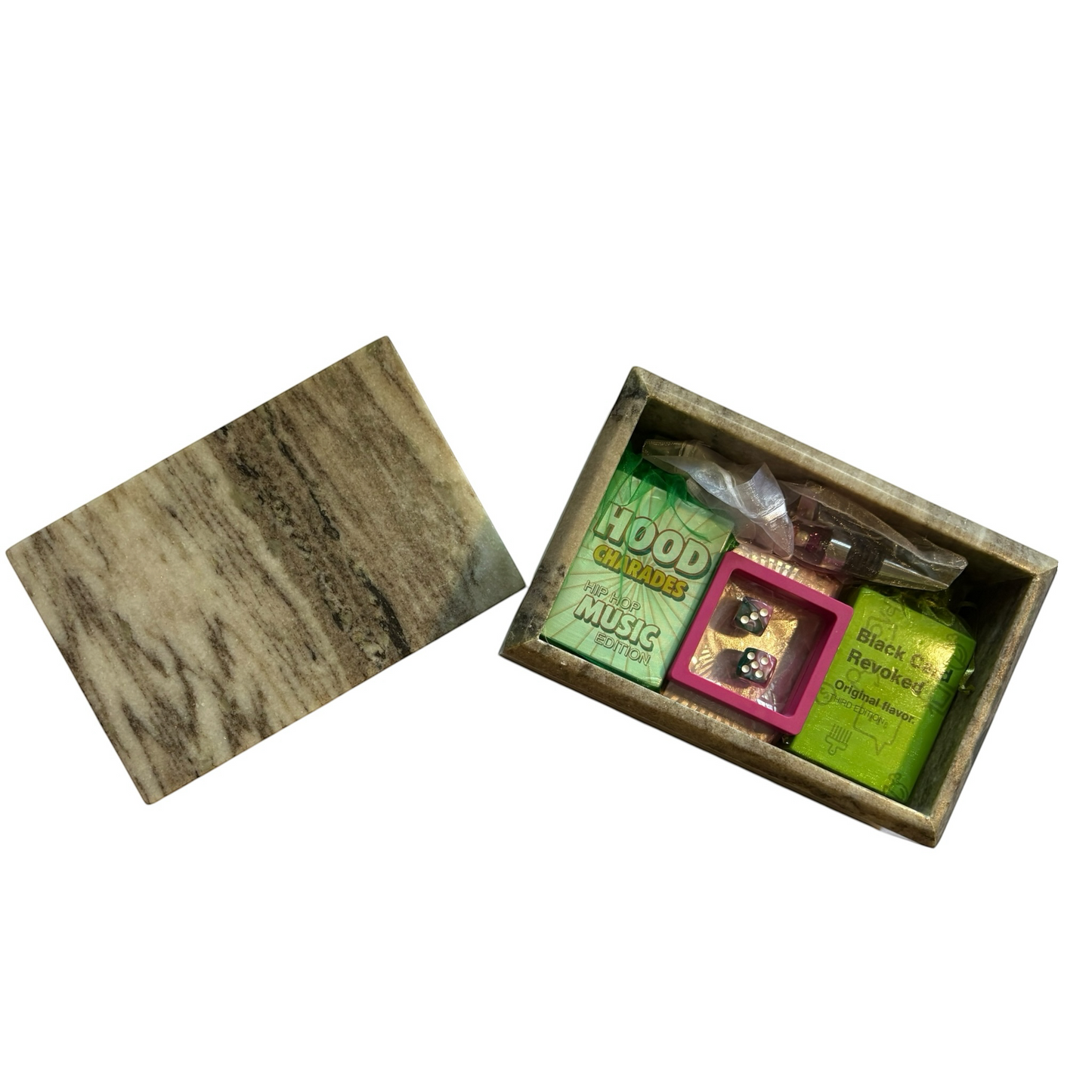 Premium Marble Pink and Green in Las Vegas Game Night Luxury Box